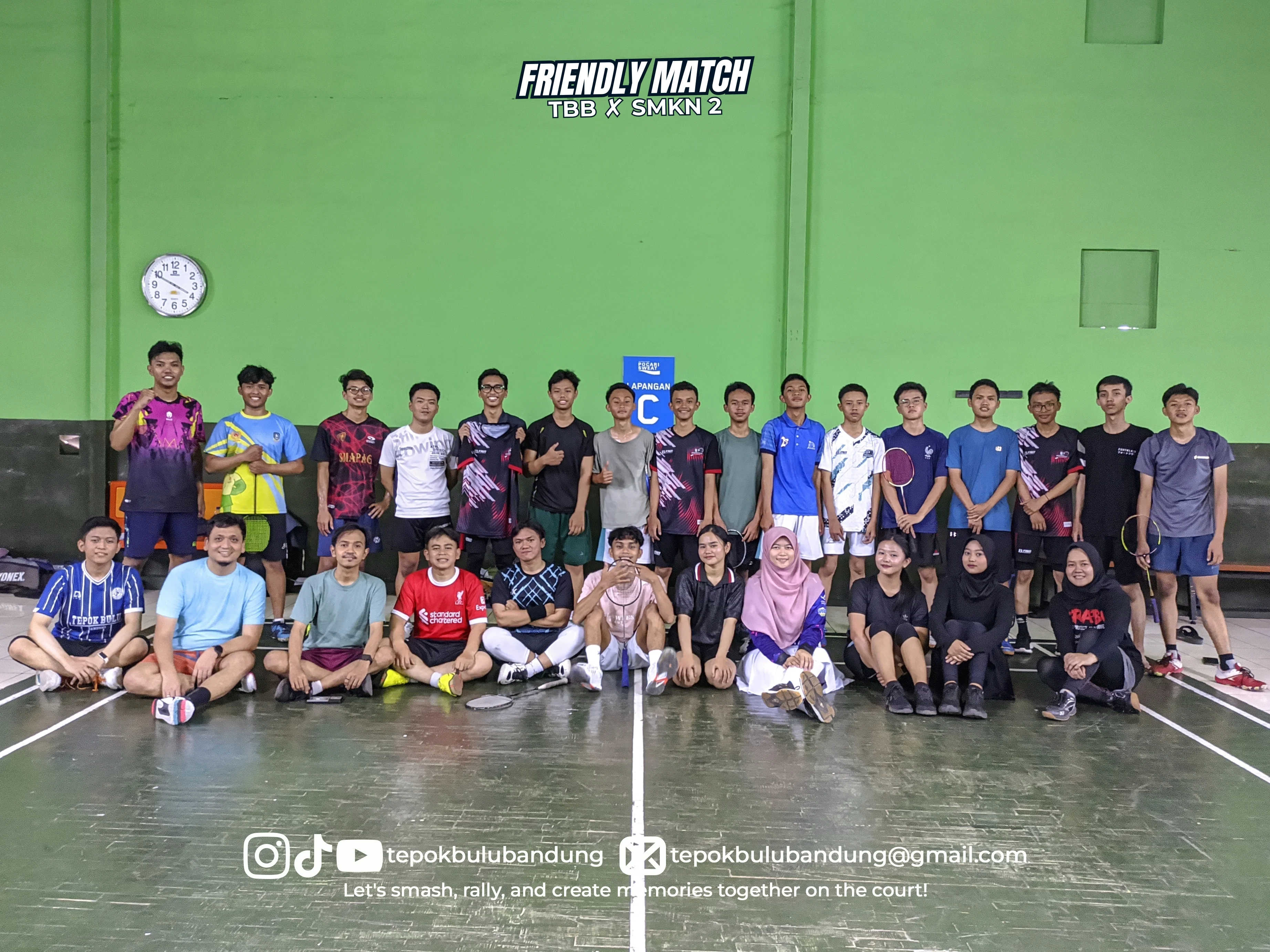 Suasana Old TBB (11) saat Mabar Badminton Bandung bersama Tepok Bulu Bandung